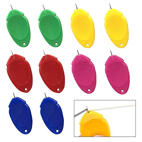 Needle Threader 10PCS Needle Threader for Hand Sewing Thumb Needle Threader for Hand Stitching Household Sewing Tools Designed for Mending Clothes 5 Colors